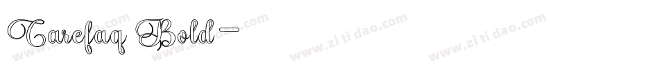 Carefaq Bold字体转换